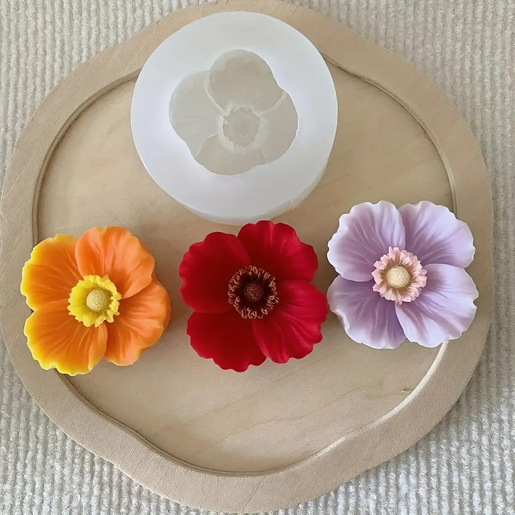 Soap Making Instructions - Flower Silicone Candle Mold, Can Be