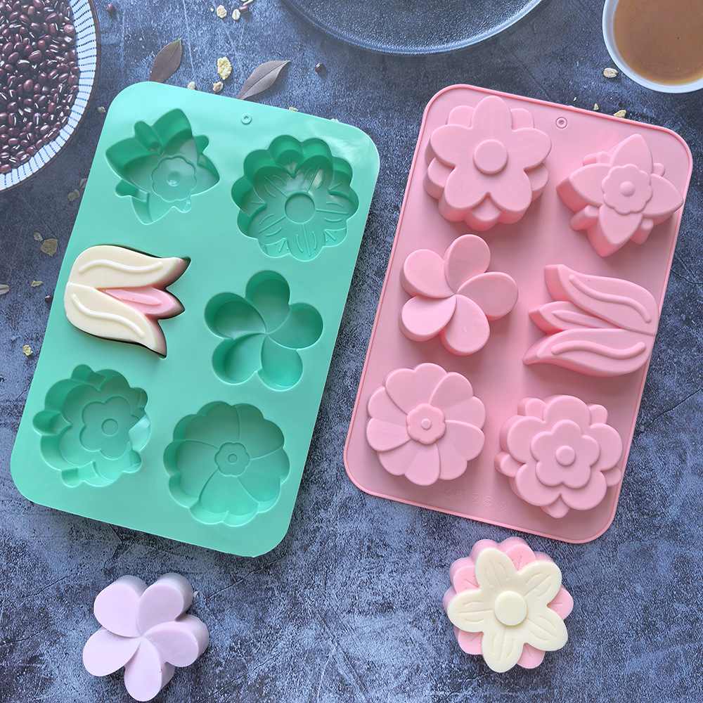 Soap Making Kit For Beginners - kinds Flower Silicone Molds Different Flower-shaped