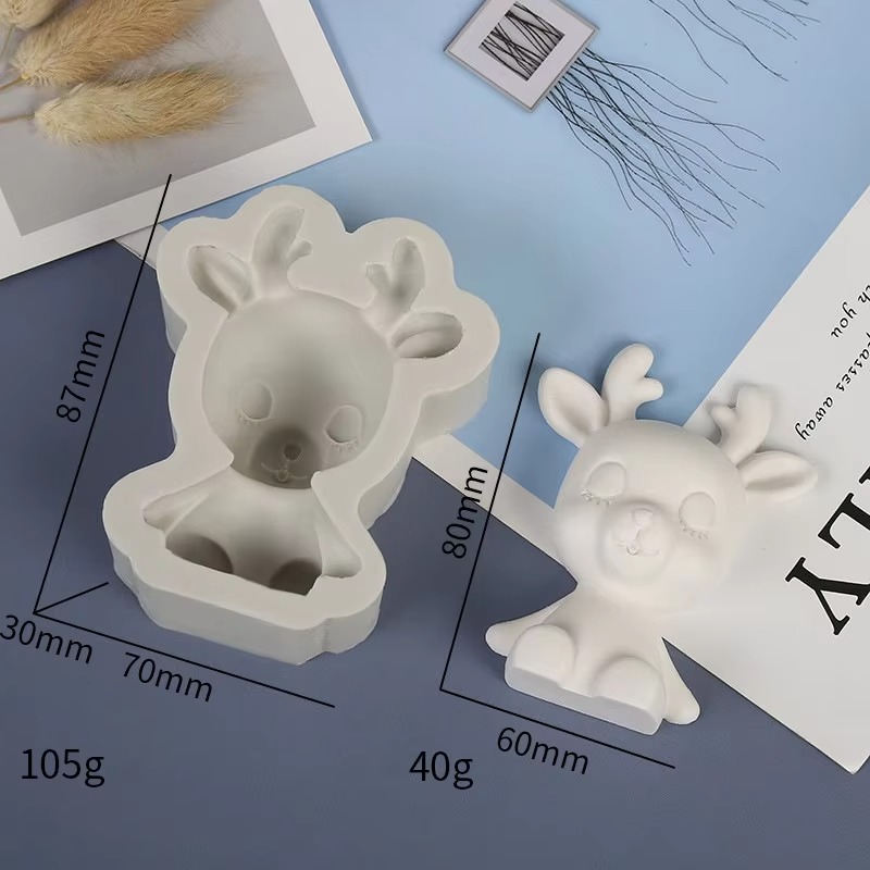 1-10PCS Christmas Reindeer Sil - огляд і ціна Soap Making Diy Kit