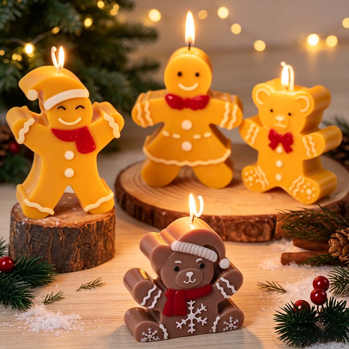 Gingerbread Man Bear Silicone  - огляд і ціна Soap Making Gifts