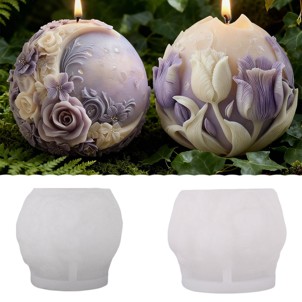Moon Rose Tulip Ball Candle Si - огляд і ціна Soap Making Gifts