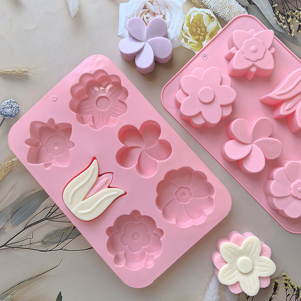 kinds Flower Silicone Molds Di - огляд і ціна Soap Making Kit For Beginners