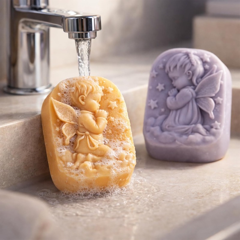 Angel Silicone Mold For Soap M - огляд і ціна Soap Making Kit For Beginners