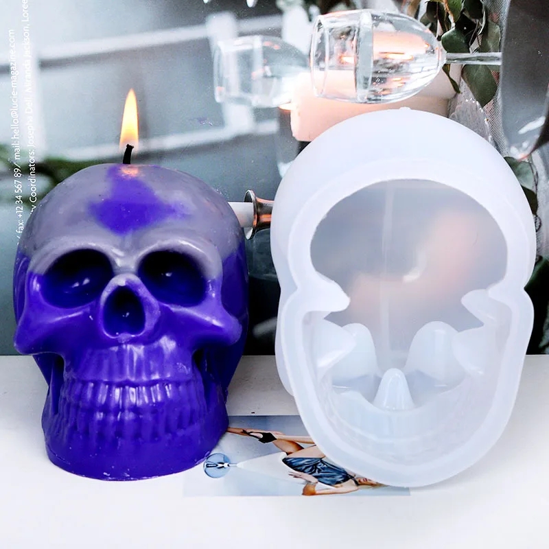 3D Skull Silicone Candle Molds - огляд і ціна Soap Making Gifts